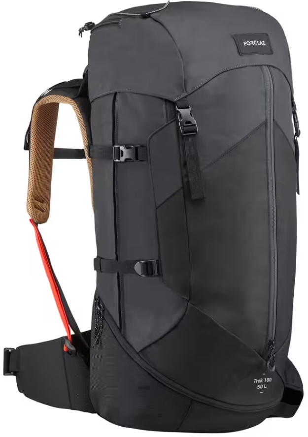 Zaino trekking UOMO MT100 EASYFIT | 50 litri 70€