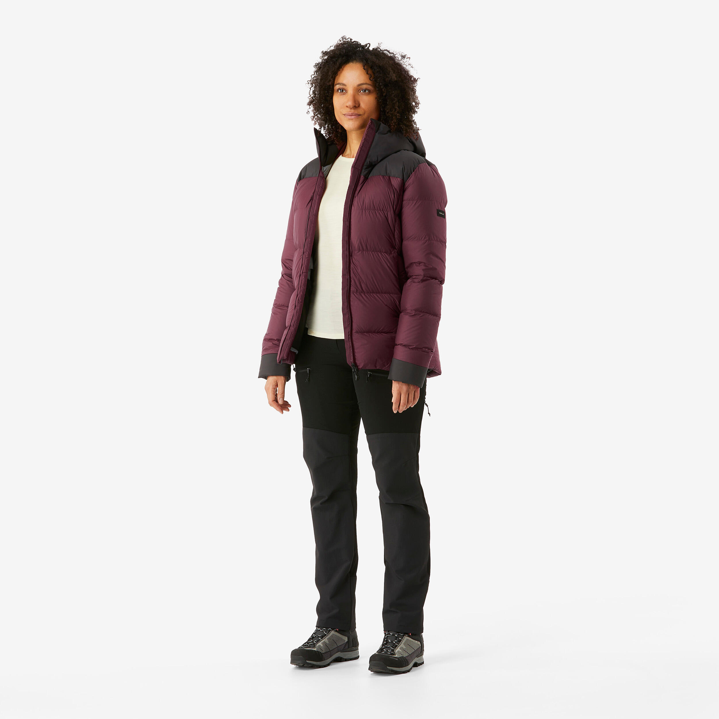 Piumino trekking donna Forclaz MT900 PIUMA con cappuccio cuin 800 da -15 a -5 gradi 140 euro